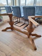 Massief eiken eettafel 6 personen, Huis en Inrichting, Ophalen, 50 tot 100 cm, Zo goed als nieuw, 150 tot 200 cm