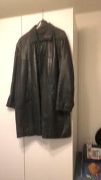 Nette vinted leren jas, zwart, heren, maat 54, Ophalen, Maat 52/54 (L), Zwart, Gedragen