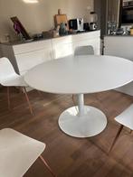 Nieuwe Witte Ronde Eettafel - 120cm, Huis en Inrichting, Kunststof, 100 tot 150 cm, Rond, Nieuw