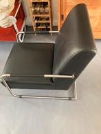 Pu-Lederen Fauteuil met Metalen Frame, Huis en Inrichting, Fauteuils, Ophalen, Gebruikt, 75 tot 100 cm, Modern