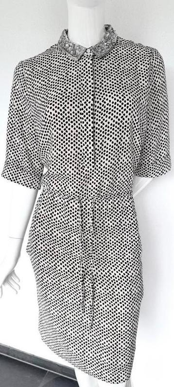 ESSENTIEL ANTWERP JURK MET PAILLETTEN KRAAG, 40 (NEW €225)💖 beschikbaar voor biedingen