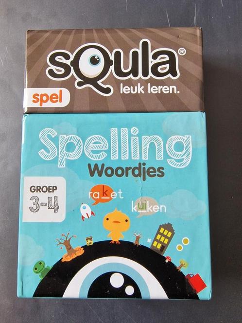 Squla spellen set – Flitsquiz Groep 6-8 + Spelling Woordjes, Hobby en Vrije tijd, Gezelschapsspellen | Kaartspellen, Zo goed als nieuw