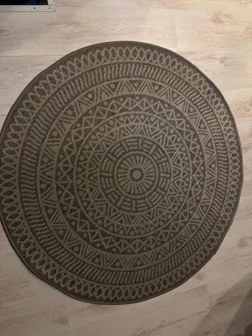 2x Buitenkleed Rino Antraciet Rond 120cm beschikbaar voor biedingen