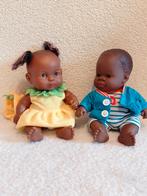 2 Leuke Bruine Babypopjes van Paola Reina en Miniland., Kinderen en Baby's, Speelgoed | Poppen, Ophalen of Verzenden, Zo goed als nieuw