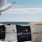 Kussenshoesjes van MOËT & CHANDON met zelfde print achter‼️, Ophalen of Verzenden, Nieuw, Overige kleuren, Vierkant