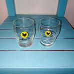 Zwarte kip kleine advocaat glaasjes 2 stuks, Huis en Inrichting, Ophalen, Glas of Glazen, Gebruikt, Glas