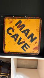 Mancave bord, staal, Verzamelen, Merken en Reclamevoorwerpen, Ophalen of Verzenden, Zo goed als nieuw, Reclamebord