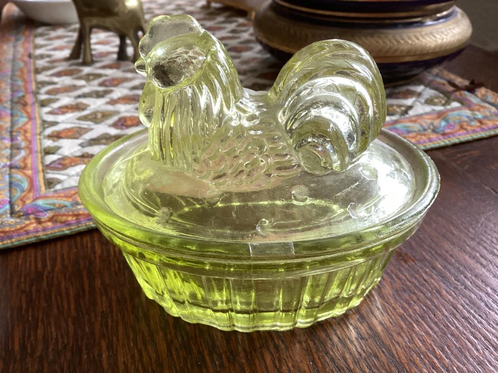 Haan schaaltje // hoog 11 cm  onderbak 5 cm, Ophalen of Verzenden