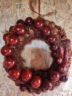 Najaarskrans gemaakt van houtdessin ballen, Ophalen, Zo goed als nieuw