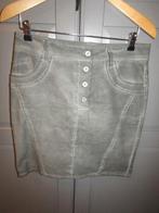 G635 Envy mt L nieuw rok grijs used look stretch, Kleding | Dames, Rokken, Maat 42/44 (L), Nieuw, Ophalen of Verzenden, Knielengte