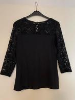 Tshirt zwart met kant maat 38 (M), Maat 38/40 (M), Zwart, Ophalen of Verzenden, Zo goed als nieuw