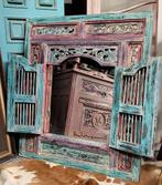 Houtsnijwerk/Indisch/Luik/Spiegel/Bali, Ophalen of Verzenden