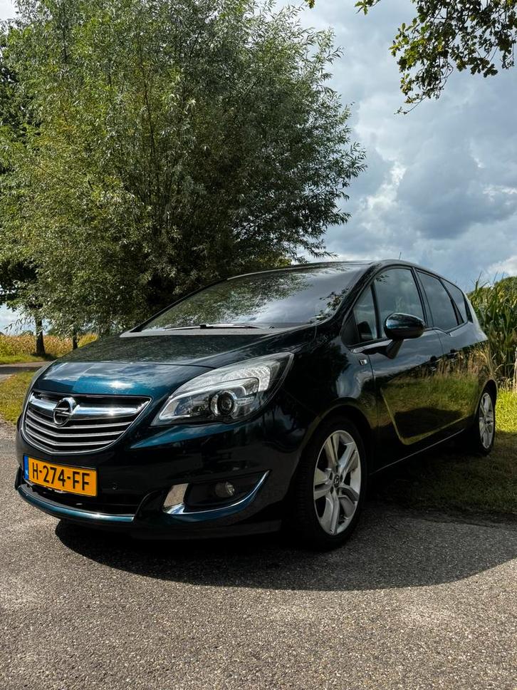 Opel Meriva 1.4 Turbo Ecotec 88KW AUT 2015 Groen, Auto's, Opel, Particulier, Airbags, Airconditioning, Bluetooth, Boordcomputer