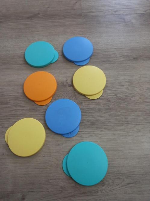 Tupperware trendy beker deksels 7x, Huis en Inrichting, Keuken | Tupperware, Nieuw, Overige typen, Blauw, Geel, Groen, Oranje