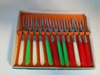 Vintage cocktailprikkers /vorkjes, Ophalen of Verzenden, Zo goed als nieuw, Rvs of Chroom