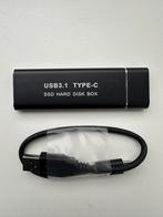 USB 3.1 Type-C SSD Behuizing incl. 128GB M.2 schijf, 128GB, SSD, Nieuw, Ophalen of Verzenden