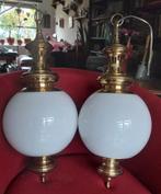 Scheeps hanglampen (2 stuks), Ophalen, Gebruikt, 50 tot 75 cm, Glas