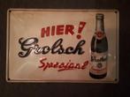 Grolsch Origineel 20x30 cm Reclamebord, Ophalen of Verzenden, Nieuw, Reclamebord, Plaat of Schild, Grolsch