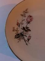6 Vintage Monopoli Gebaksbordjes met Bloemenmotief, Ophalen of Verzenden, Zo goed als nieuw, Bord(en), Overige stijlen