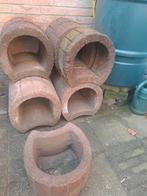 6 plantenbakken /konijnentunnel, Tuin en Terras, Bloempotten, Gebruikt, Minder dan 40 cm, Beton, Ophalen