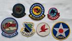 Militaire mouwemblemen 7 stuks nog nieuw., Ophalen, Luchtmacht, Amerika, Embleem of Badge