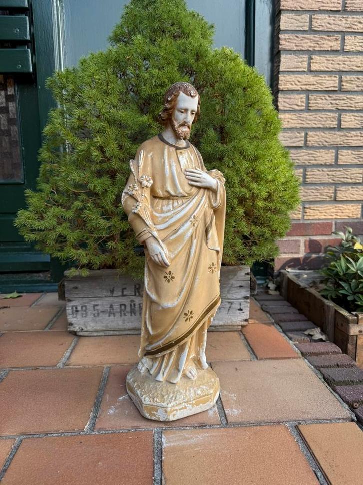 Antiek heilig hart beeld jezus christus devotie geloof god, Antiek en Kunst, Antiek | Religie, Ophalen