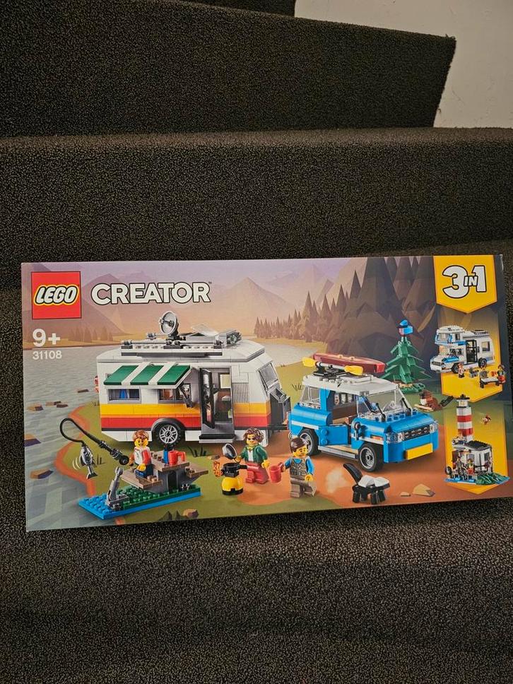 Lego Creator 31108 Familievakantie met Caravan, Kinderen en Baby's, Speelgoed | Duplo en Lego, Zo goed als nieuw, Lego, Complete set