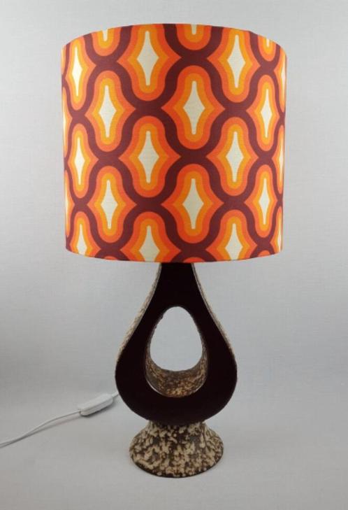 Retro handgemaakte LAMPENKAP voor plafond- of tafellamp, Huis en Inrichting, Lampen | Lampenkappen, Nieuw, 25 tot 50 cm, Rond