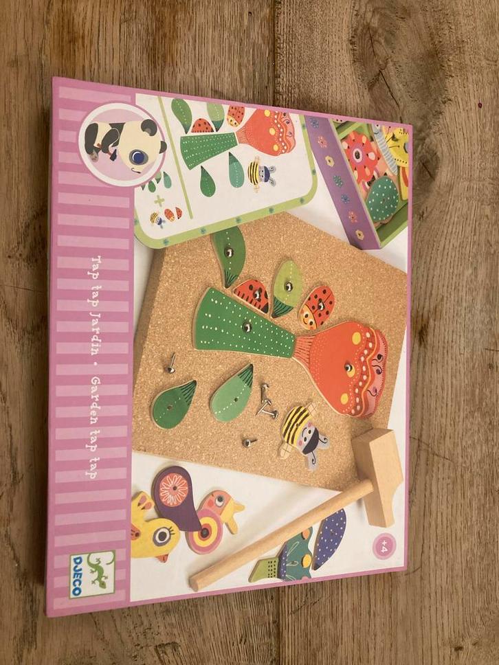 Djeco Hamertje Tik Tuin - Creatief Speelgoed, Kinderen en Baby's, Speelgoed | Educatief en Creatief, Zo goed als nieuw, Knutselen