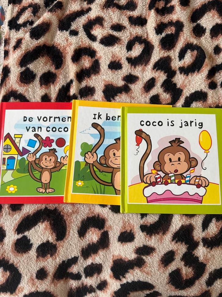 Coco Boekjes - Set van 3, Boeken, Kinderboeken | Baby's en Peuters, Zo goed als nieuw, 2 tot 3 jaar, Uitklap-, Voel- of Ontdekboek