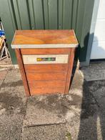Houten brieven bus, Tuin en Terras, Brievenbussen, Ophalen, Gebruikt, Wandbrievenbus, Inbouw