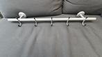 Kapstok aluminium 77,5 cm breed.5 haken., Gebruikt, Minder dan 100 cm, Metaal, Ophalen