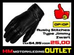 Motorhandschoen Rusty Stitches Jimmy - Zwart - Retro, Info@huybersmotoren.nl, HM - Sale, NL, Dames