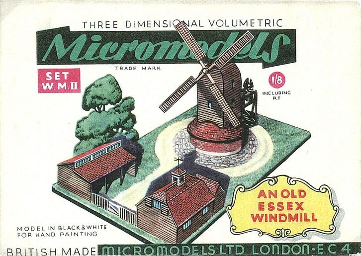 Bouwplaat Micromodels Windmill, Hobby en Vrije tijd, Modelbouw | Figuren en Diorama's, Nieuw, Diorama, 1:50 of kleiner, Ophalen of Verzenden