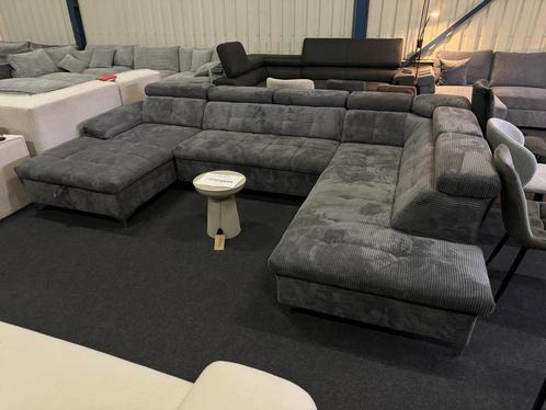 !!ACTIE!! U-bank Norah / Direct Leverbaar, Huis en Inrichting, Banken | Bankstellen, Nieuw, Hoekbank, 300 cm of meer, 150 cm of meer