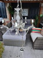 Hanglamp van glas, Huis en Inrichting, Lampen | Hanglampen, Ophalen, Zo goed als nieuw, Glas, Minder dan 50 cm