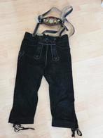 Lederhosen zwart suede maat s, Kleding | Heren, Carnaval, Ophalen of Verzenden, Zo goed als nieuw, Kleding