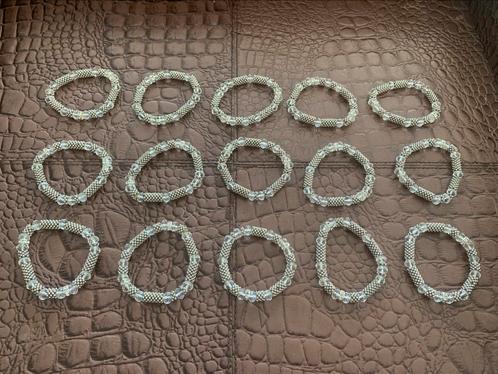 Partij 15 stuks mooie elastische armbandjes A18, Sieraden, Tassen en Uiterlijk, Armbanden, Nieuw, Overige materialen, Overige kleuren
