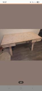 Houten bureau met lades, Huis en Inrichting, Ophalen, Gebruikt, Bureau