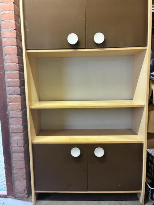 Wandkast retro  GRATIS 90x32x165 cm, Huis en Inrichting, Kasten | Wandmeubels, Gebruikt, 150 tot 200 cm, Minder dan 150 cm, 25 tot 50 cm