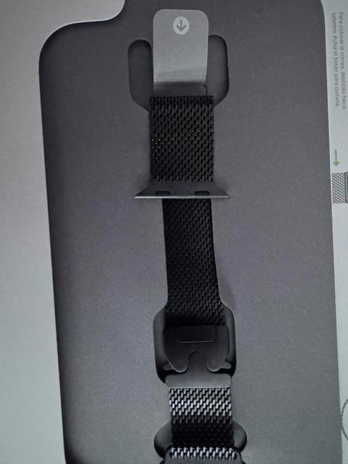 Apple Titanium Milanese Loop zwart 44/45/46/49mm - Nieuw, Telecommunicatie, Wearable-accessoires, Nieuw, Bandje, Ophalen of Verzenden