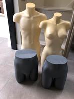 Paspoppen set torso en heupen man en vrouw M/L, Ophalen of Verzenden