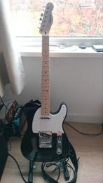 Squier Sonic Telecaster MN Black + Accessoires, Muziek en Instrumenten, Snaarinstrumenten | Gitaren | Elektrisch, Ophalen, Gebruikt