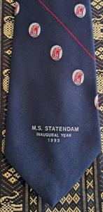 Holland America Line stropdas M.S. Statendam inauguratie, Verzamelen, Scheepvaart, Ophalen of Verzenden, Nieuw, Motorboot, Overige typen