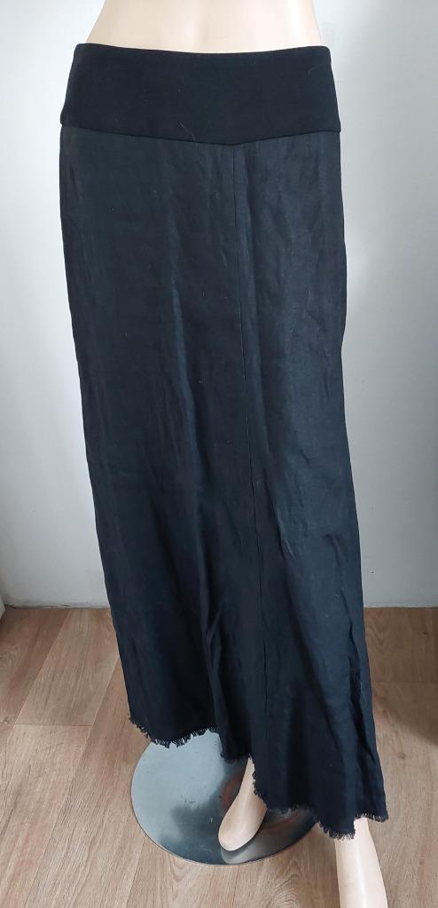 Claudia Sträter linnen rok in maat 40 Nieuw!!, Kleding | Dames, Rokken, Nieuw, Maat 38/40 (M), Zwart, Onder de knie, Verzenden