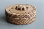rotan houten gevlochten bakje ovaal hout Komodo varaan, Huis en Inrichting, Woonaccessoires | Overige, Ophalen of Verzenden, Gebruikt
