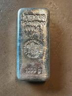 Kilobaren Heraeus 999 zilver, Postzegels en Munten, Edelmetalen en Baren, Ophalen of Verzenden, Zilver