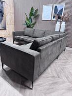 ZGAN Pronto Hoekbank Microleer - Donker Groen - 233 x 233, Huis en Inrichting, -, -, Hoekbank, Zo goed als nieuw