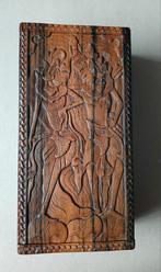 Prachtig uitgesneden sigaren doos (je) 20x10x6 nu €17,95, Antiek en Kunst, Ophalen of Verzenden