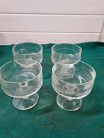 dessert schaaltjes glas italy vier stuks, Ophalen of Verzenden, 'T Olde Gre-j, Info@toldegrej.nl, Endepoelstraat 20f Didam